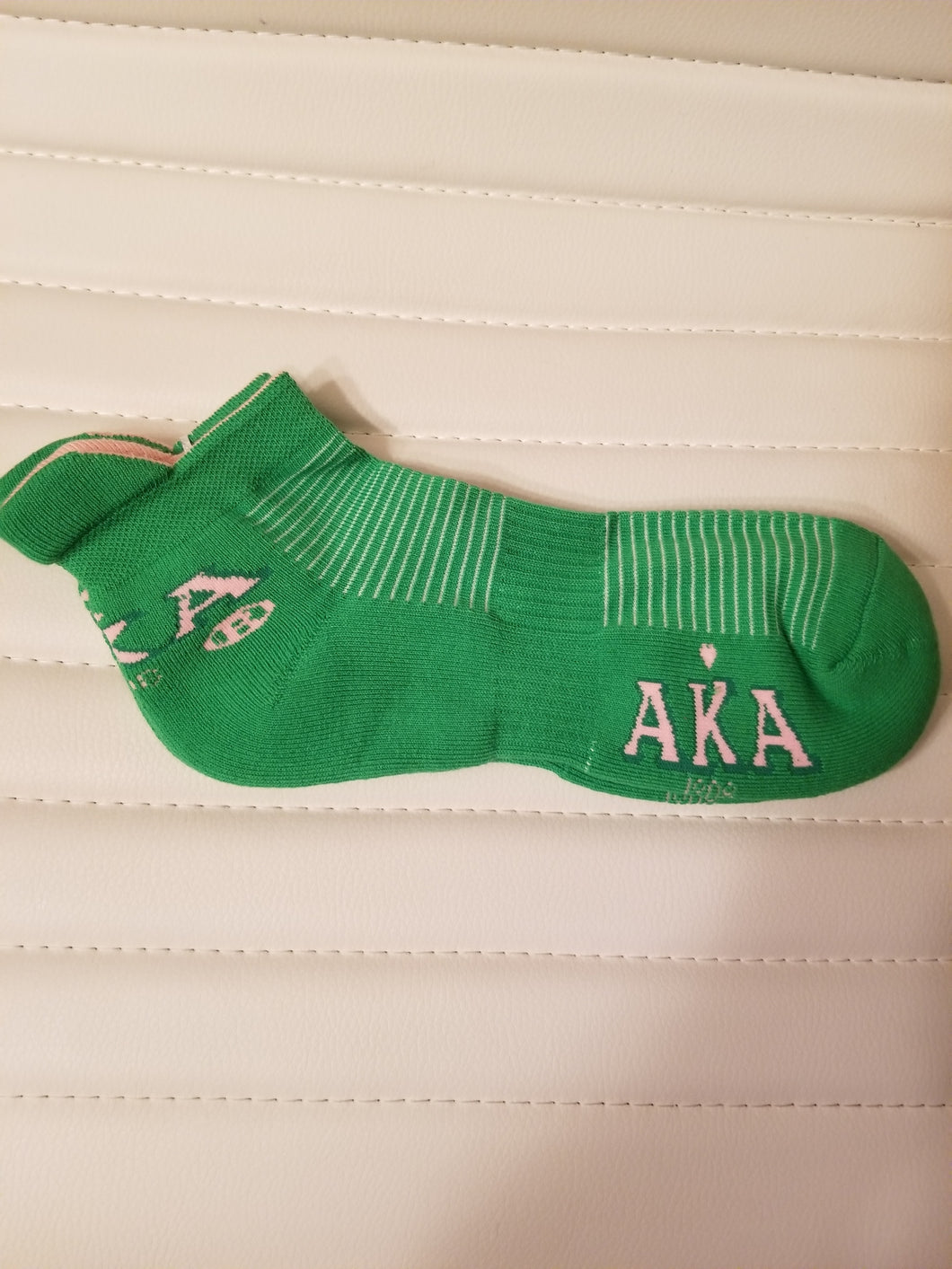 AKA GREEN SCOOP SOCK - CLOSEOUT SALE !