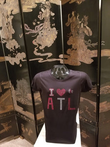 ATLANTA LADIES BLACK CREW NECK TEE "THE ATL"